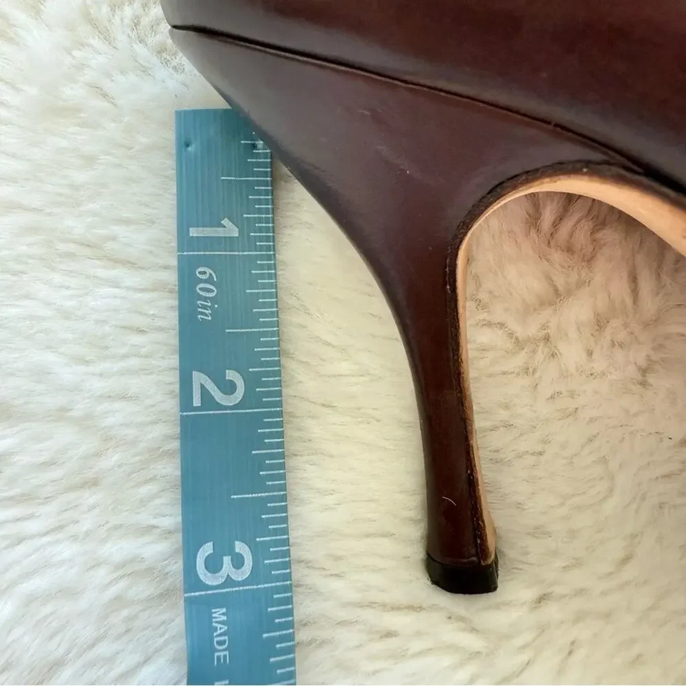 Italian brand women heel shoes size 38 EU or 8 US Authentic - Picture 7 of 8